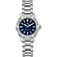 Tag Heuer Aquaracer Blue Pearl & Diamond Steel Ladies Watch WAY131N-BA0748